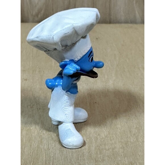 Mcdonalds Happy Meal Replacement Smurf Chef 2011 Loose Figure Only - Picture 4 of 5